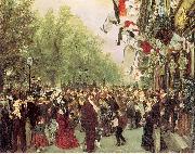 Adolph von Menzel William I Departs for the Front, July 31, 1870 china oil painting reproduction